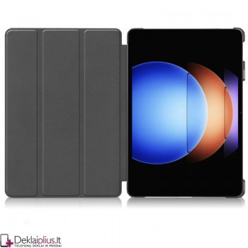 Dirbtinės odos atverčiamas dėklas - juodas (Xiaomi Pad 6S Pro 12.4) Dirbtinės odos atverčiamas dėklas - juodas (Xiaomi Pad 6S Pro 12.4)